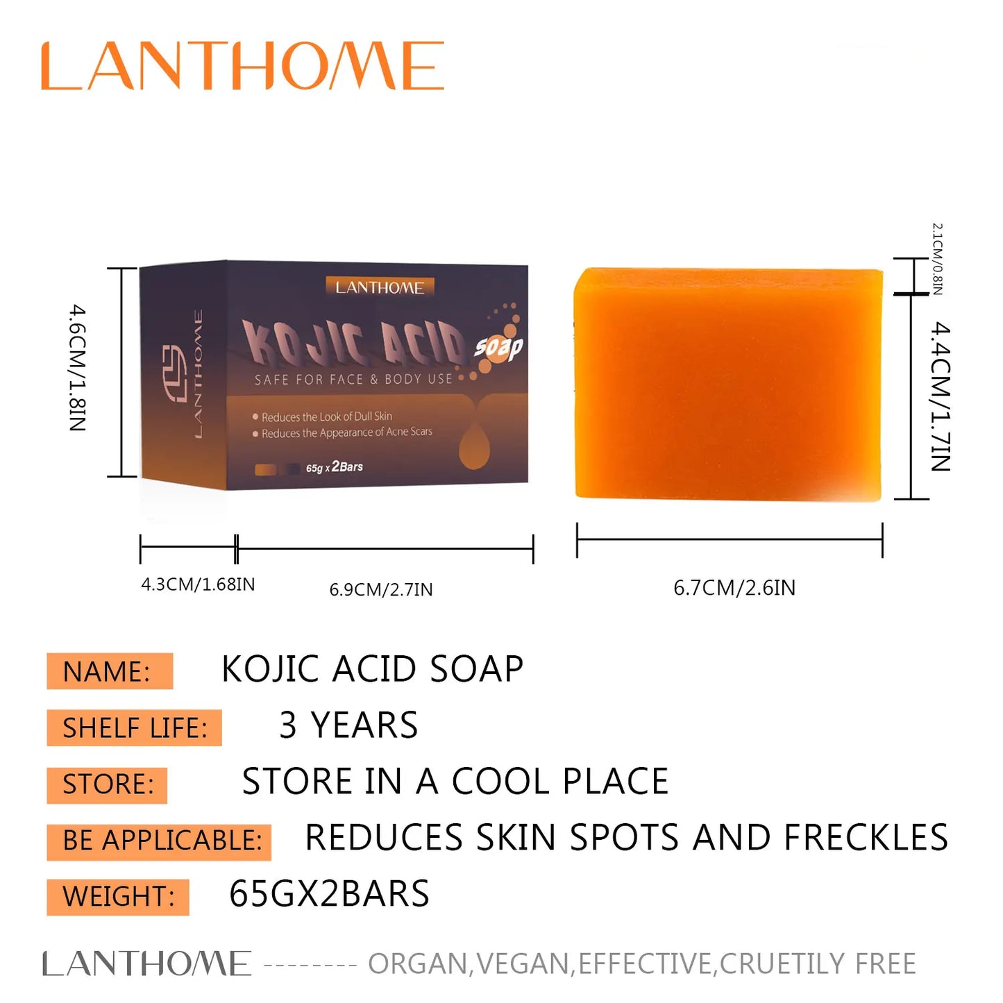 Lanthome Luminous Glow Kojic Acid Soap